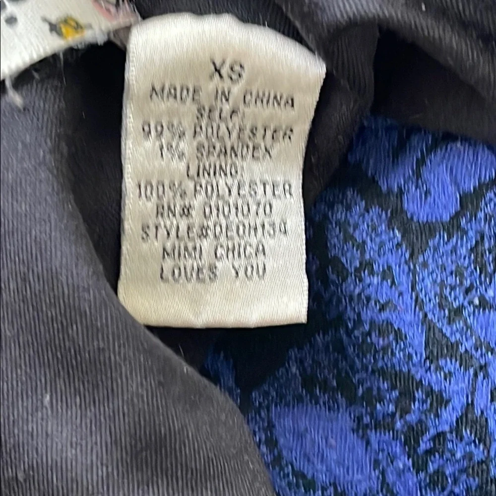 Mimi Chica Elegant Blue Floral Dress size XS - Picture 3 of 5